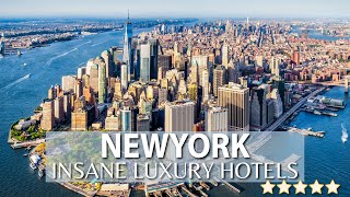 TOP 10 INSANE Luxury Hotels in NEW YORK CITY  Best Hotels In NYC  Part 2 [upl. by Mar]