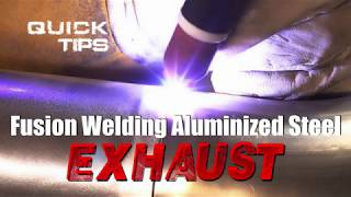 Fusion Welding Aluminized Steel Exhaust [upl. by Aratal]