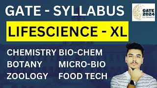 GATE LIFE SCIENCE SYLLABUS  GATE 2024 For PHARMACY STUDENTS  GATE XL SYLLABUS [upl. by Nailil13]