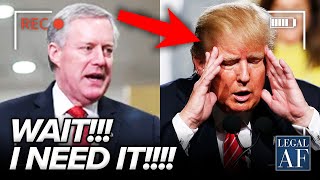 Mark Meadows BEGS for EVIDENCE Trump wanted GONE [upl. by Nere]