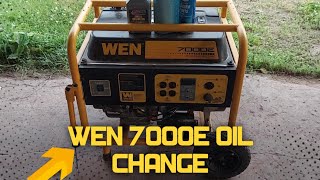 WEN 7000E generator oil change [upl. by Anivle]