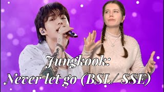 Jungkook Never let go BSL SSE [upl. by Blayze]