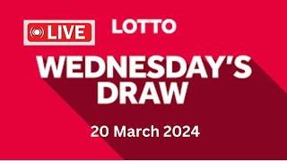 The National Lottery Lotto Draw Live Results from Wednesday 20 March 2024  lotto live [upl. by Allertse]