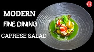 modern caprese salad fine dining stylecooking side [upl. by Savannah543]