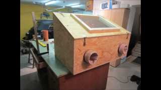 Sandstrahlkabine selber bauen  How to build a sandblasting box [upl. by Berliner658]