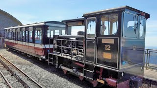 To the summit of Snowdon by rail  4k [upl. by Aivekal914]