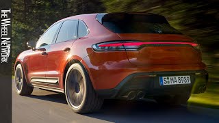 2022 Porsche Macan S  Papaya Metallic  Driving Interior Exterior [upl. by Dualc]