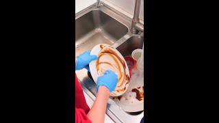 REAL OR NOT How NOT to Clean Your Plates 🙅‍♂️🍽️ Shorts [upl. by Askari]