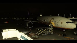 THA 777  VTBS BKK  VTSM USM  B77W  MSFS [upl. by Yuh]