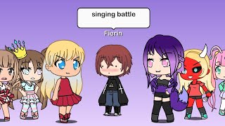 GACHA SINGING BATTLE NO VOICE 😱😱😱 part 1 [upl. by Pomona]