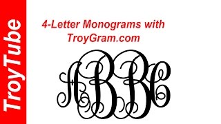 Now you can do 4Letter monograms with TroyGramcom [upl. by Joella]