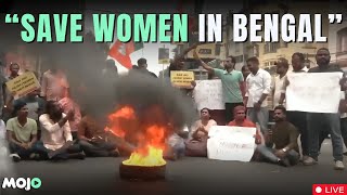 Bharatiya Janata Yuva Morcha BJYM Protest Over Girls Body Found In Canal  Kolkata [upl. by Seabrook211]