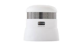 First Alert 10Year Sealed Battery Atom Photoelectric Micro Smoke Alarm P1010 [upl. by Aissirac]