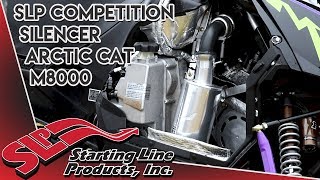 Starting Line Products  Arctic Cat M8000 with Competition Silencer Sound Clip [upl. by Ashby]