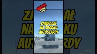 Zawracał na środku autostrady trucker truckdriver camionista automobile kierowca [upl. by Pickett]