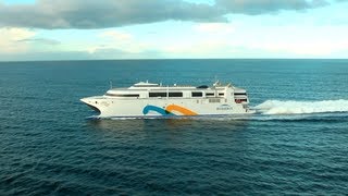 Worlds Fastest Ship Incats Wave Piercing Catamaran [upl. by Antonietta]