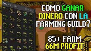 ¿COMO GANAR DINERO CON LA FARMING GUILD 66M EN PROFIT 85 FARMIN MONEY MAKING OSRS [upl. by Margalo]