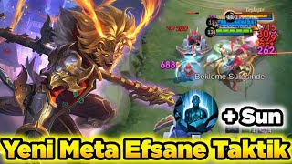 İşte Yeni Meta Taşlaştır  Sun  Bu Taktik İle Herkese Tek Atıyor Mobile Legends [upl. by Nuris]