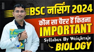 BSC NURSING 2024 SYLLABUS  BSC NURSING BIOLOGY IMPORTANT TOPICS  BSC NURSING 2024 ADMISSION FORM [upl. by Dorita]