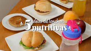 5 ideas de loncheras nutritivas [upl. by Ennywg]