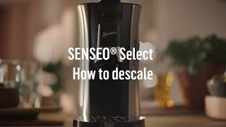 How to descale the SENSEO® Select Coffee pad machine [upl. by Lebiralc841]