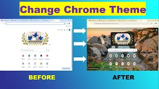 How To Change Chrome Theme In PCLaptop  How To Change Google Chrome Theme In PClaptop [upl. by Nhguavaj]