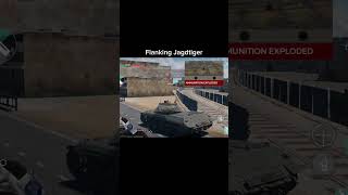 Flanking vs Face to face Jagdtiger warthundermobile [upl. by Nirehs]