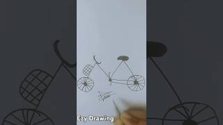 Easy cycle drawing ।। Easydrawing288 art easydrawing ezydrawing howtodraw cycle viralshorts [upl. by Renaud]