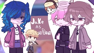 TMF react to Jake as Kim Dan  jinx x tmf crossover Lil bit ooc  jayley  drake Zander x luke [upl. by Crofoot]