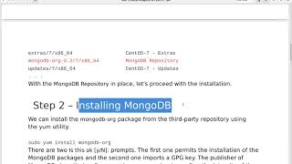 How To Install MongoDB on CentOS 7 [upl. by Tem]