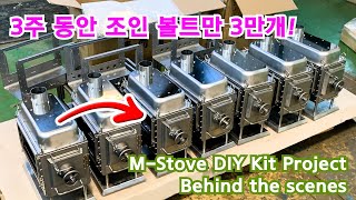 MStove Camping Wood Burning Stove DIY kit Project Behind the Scenes [upl. by Yelad]