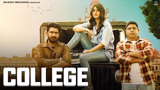 College  Masoom Sharma Ft Rajbir Khatana Ishwar Bharti Sunil Panwar  Latest Haryanvi Songs 2024 [upl. by Ahsaret]