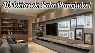 Sala Planejada Rack e Painel Tv Dicas de decoração com 40 Ideias sensacionais para seu espaço [upl. by Asle280]