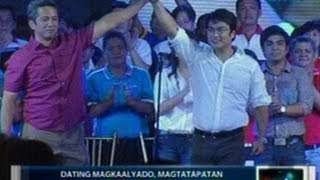 Saksi Dating magkaalyado magtatapatan sa pagkagobernador ng Cavite sa 2013 elections [upl. by Enilreug]