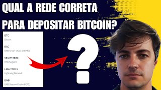 Qual a rede correta para depositar BITCOIN na BINANCE [upl. by Aunson]