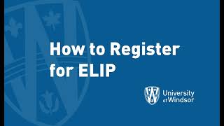 How to Register for ELIP [upl. by Crosley]