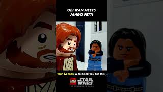 ObiWan Kenobi meets Jango Fett  Lego Star Wars legostarwars starwars [upl. by Suoivart]