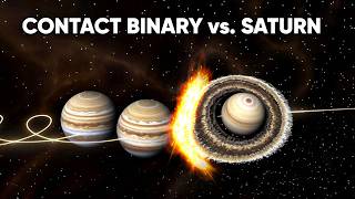 CONTACT BINARY JUPITER vs SATURN The Most MASSIVE Moon System Ever Created [upl. by Nahrut161]