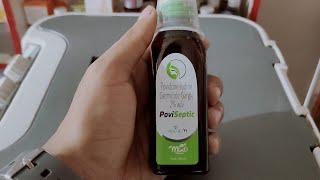 Povidone Iodine Gargle Uses In Hindi। Poviseptic Gargle uses Dose Side effectsbetadine Povidone [upl. by Yejus843]