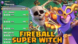 Easy 304 Legend Push Th16 Attack Strategy  FireBall Super Witch Meta  Clash of clans [upl. by Leahci]