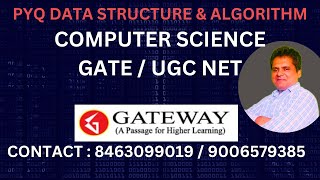 PYQ ON DATA STRUCTURE AND ALGORITHM FOR GATE CSE AND UGC NET COMPUTER SCIENCE  GATE CSE PYQ  HEAP [upl. by Peppie]