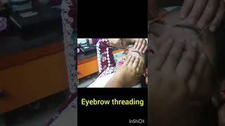 Eyebrow threading tutorial ✨✨ [upl. by Neenwahs]