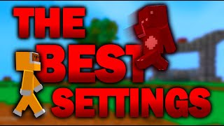 The BEST Settings for Minecraft Bedrock pvp 2024 [upl. by Alberta]