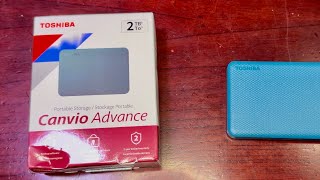 Toshiba Canvio Advance 2TB  unboxing amp speed test  Azo Edition [upl. by Sigfried]