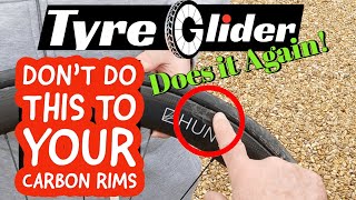 Tyre Glider does it again No excuse for ruining your carbon rims [upl. by Airla]