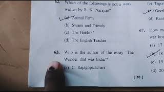 Part B English Language and Indian Culture Foundation Course First year Answer with Questions 👍👍👍🙏🙏🙏 [upl. by Kirtley525]