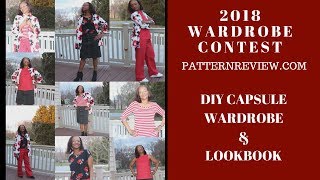 2018 Wardrobe Contest  PatternreviewcomDIY Capsule Wardrobe amp Lookbook [upl. by Eceirehs]