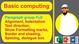 Ms Word Lecture  20  MS Word paragraph group  MS Word Tutorial for Beginners to advance msword [upl. by Adran412]