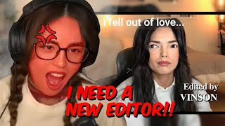 Valkyrae REACTS to her FILIPINO EDITORSVinson Edit [upl. by Weiser]