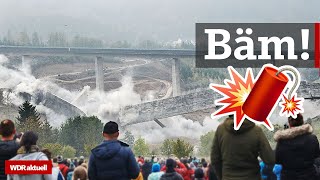 Brückensprengung bei Siegen A45Brücke Eisern in Schutt und Asche  WDR aktuell [upl. by Atrebor]